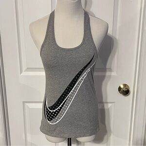 Nike Heather Gray Athletic Tank Top
